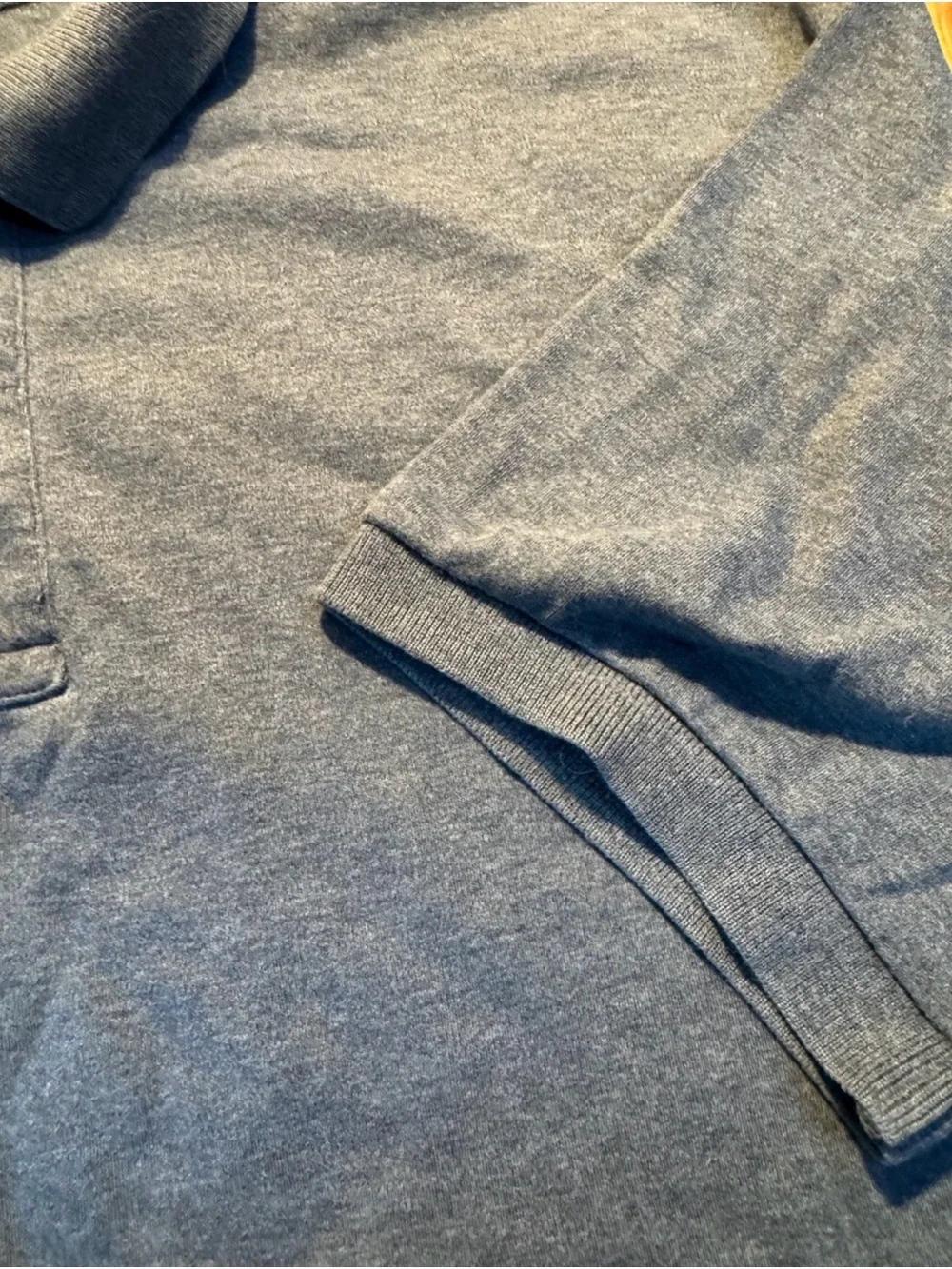 Polo by Ralph Lauren Men’s L Gray Cotton Polo Shirt Minimalist Y2K